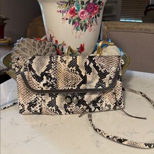 Snakeskin Pattern Crossbody Bag or clutch
